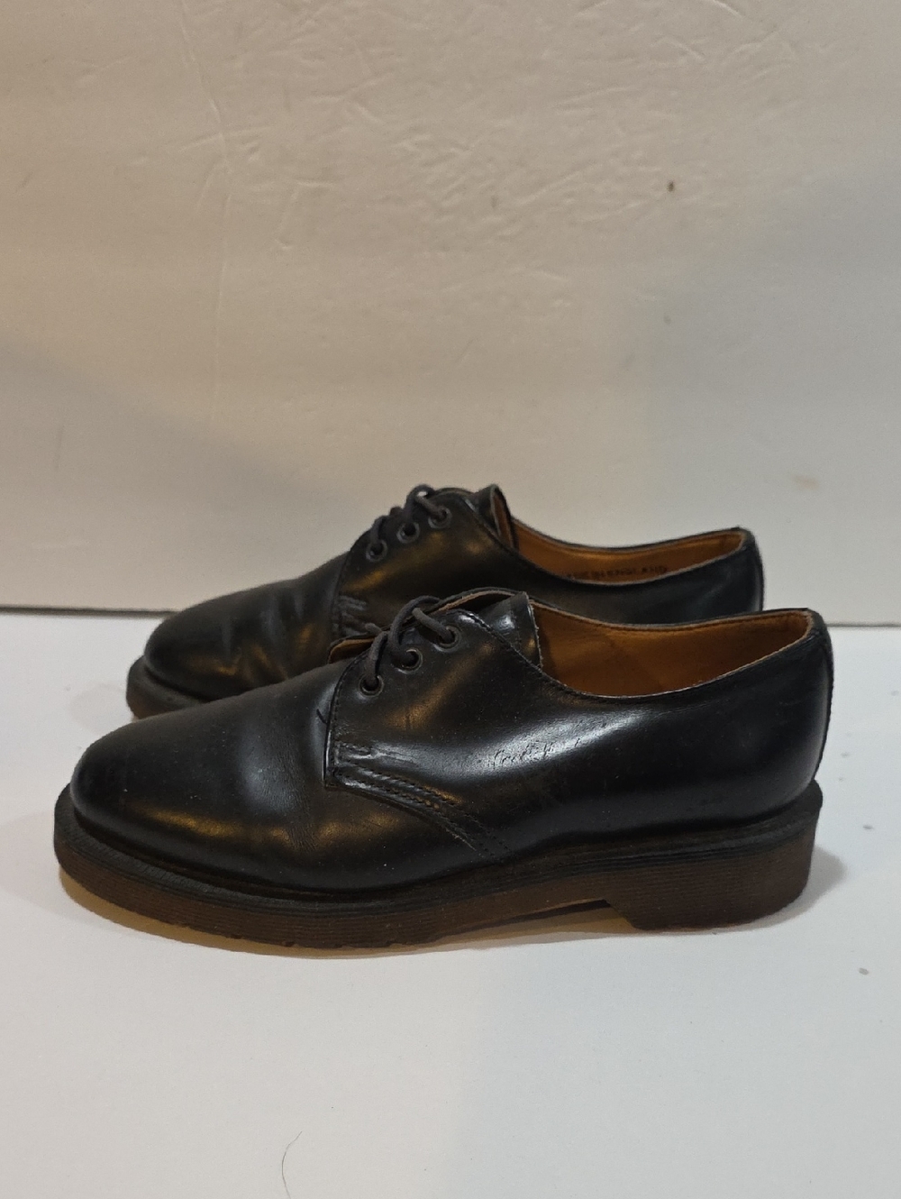 Dr. Martens Black Leather Lace-Up Derby Shoes Kids Size UK 3 / US Youth